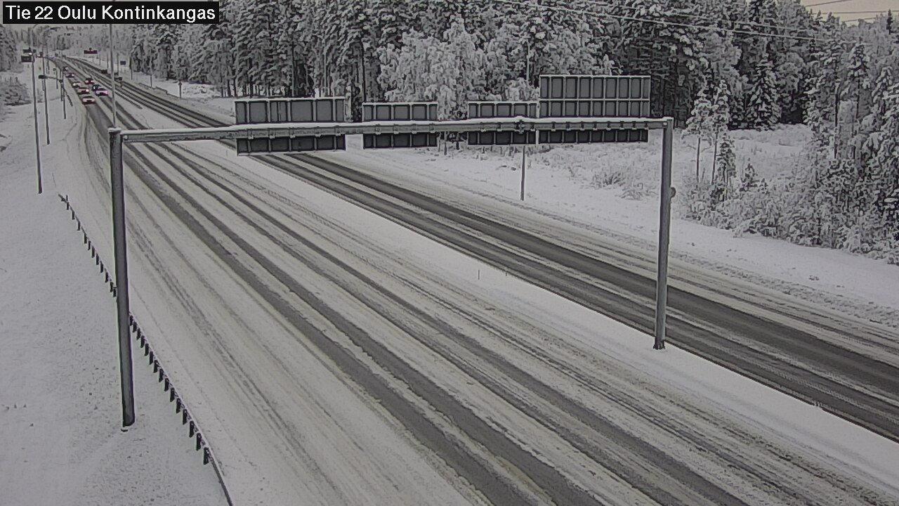 Weather Camera Image Road 22 Oulu Kaukovainio, Oulu, Pohjois-Pohjanmaa