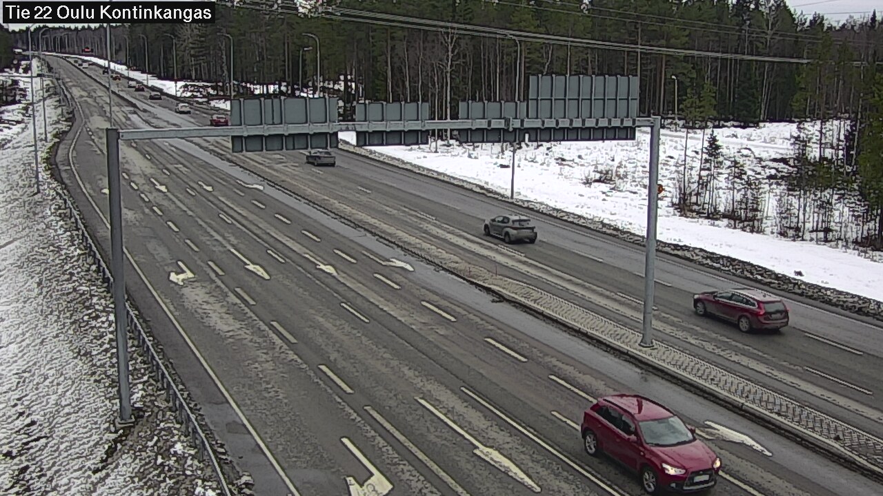 Weather Camera Image Road 22 Oulu Kaukovainio, Oulu, Pohjois-Pohjanmaa