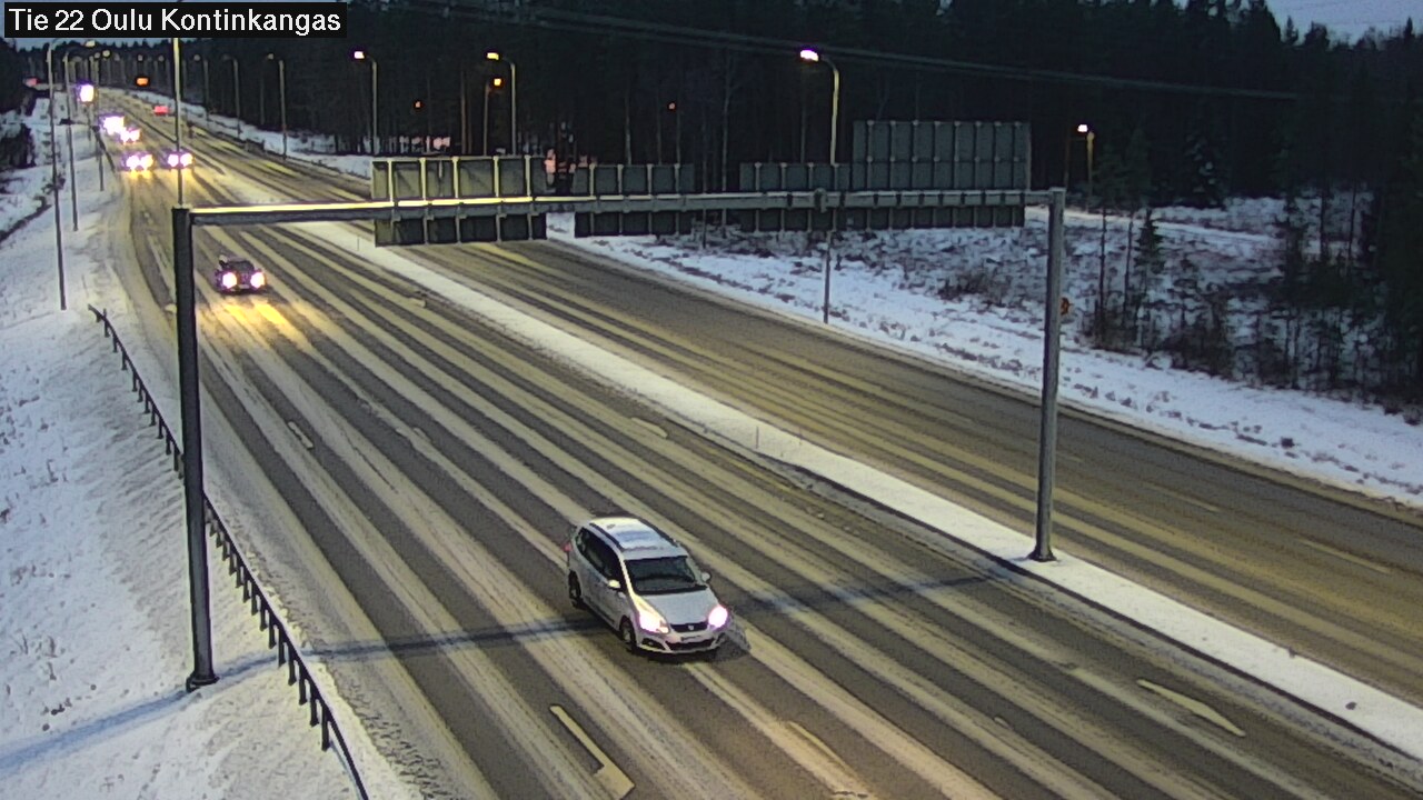 Weather Camera Image Väg 22 Oulu Kaukovainio, Oulu, Pohjois-Pohjanmaa