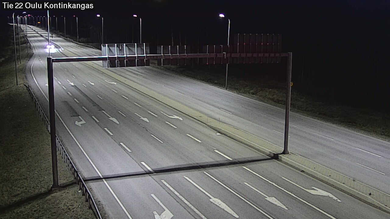 Weather Camera Image Väg 22 Oulu Kaukovainio, Oulu, Pohjois-Pohjanmaa