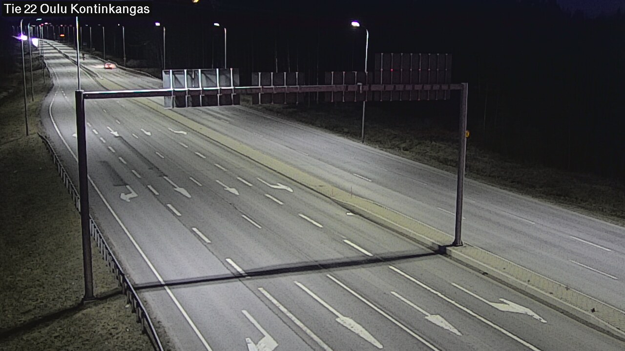 Weather Camera Image Väg 22 Oulu Kaukovainio, Oulu, Pohjois-Pohjanmaa