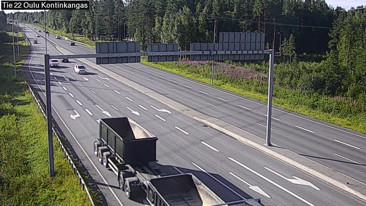 Weather Camera Image Väg 22 Oulu Kaukovainio, Oulu, Pohjois-Pohjanmaa
