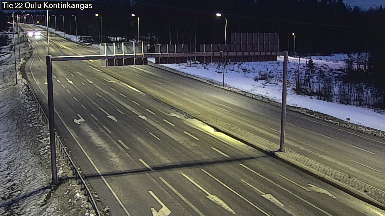 Weather Camera Image Väg 22 Oulu Kaukovainio, Oulu, Pohjois-Pohjanmaa