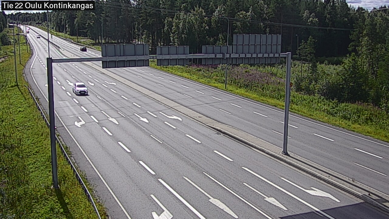Weather Camera Image Väg 22 Oulu Kaukovainio, Oulu, Pohjois-Pohjanmaa