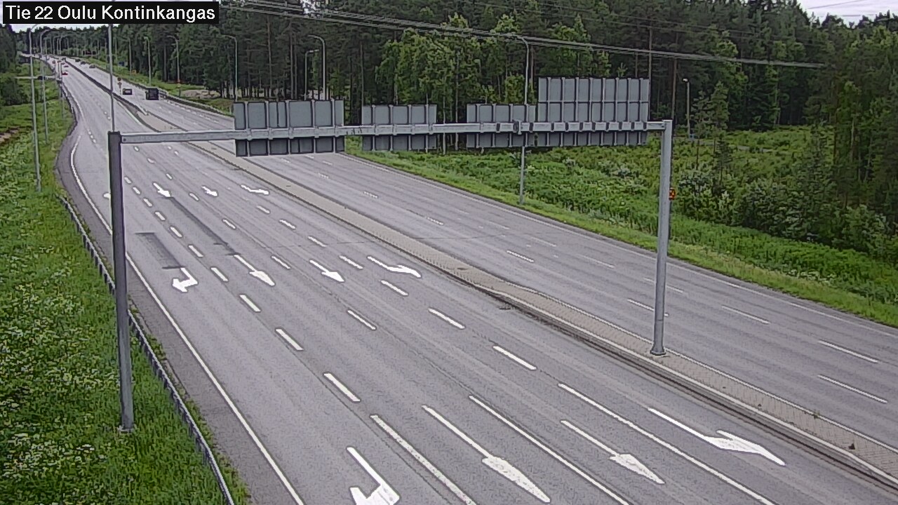 Weather Camera Image Väg 22 Oulu Kaukovainio, Oulu, Pohjois-Pohjanmaa