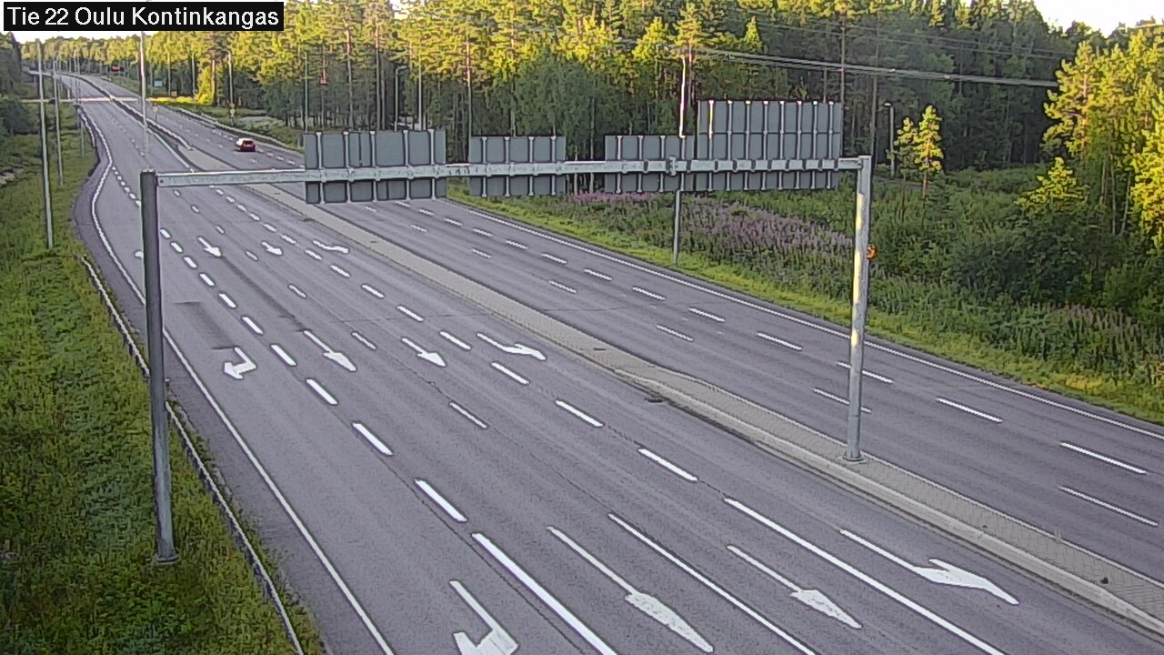Weather Camera Image Road 22 Oulu Kaukovainio, Oulu, Pohjois-Pohjanmaa