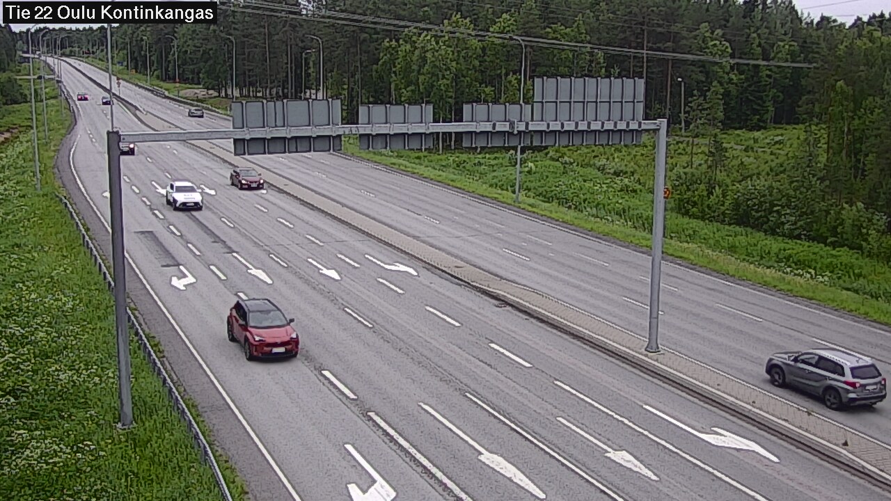 Weather Camera Image Road 22 Oulu Kaukovainio, Oulu, Pohjois-Pohjanmaa