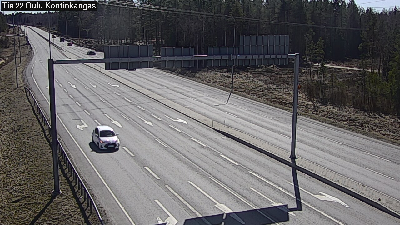 Weather Camera Image Väg 22 Oulu Kaukovainio, Oulu, Pohjois-Pohjanmaa
