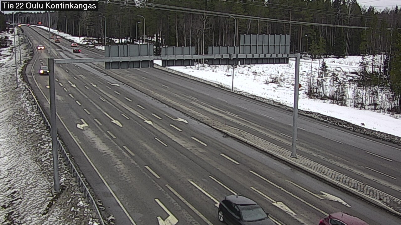 Weather Camera Image Väg 22 Oulu Kaukovainio, Oulu, Pohjois-Pohjanmaa