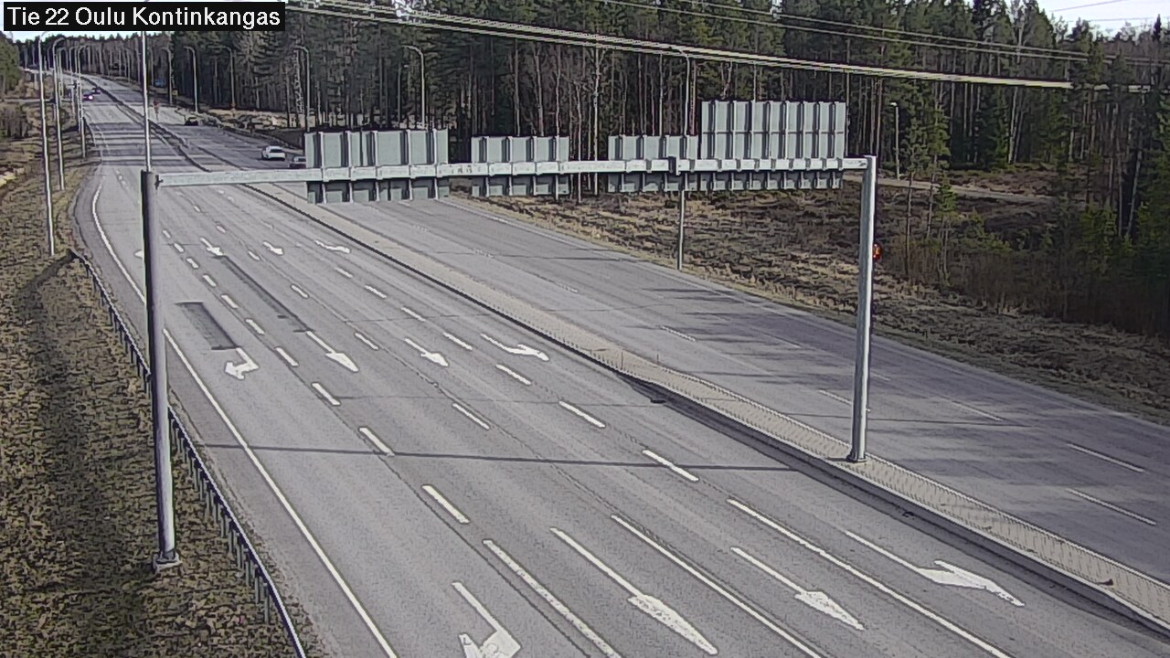 Weather Camera Image Väg 22 Oulu Kaukovainio, Oulu, Pohjois-Pohjanmaa