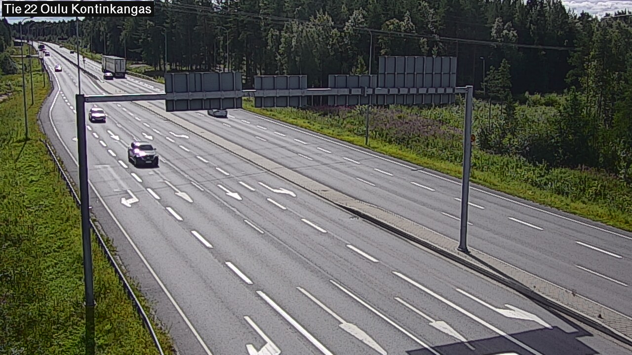Weather Camera Image Väg 22 Oulu Kaukovainio, Oulu, Pohjois-Pohjanmaa