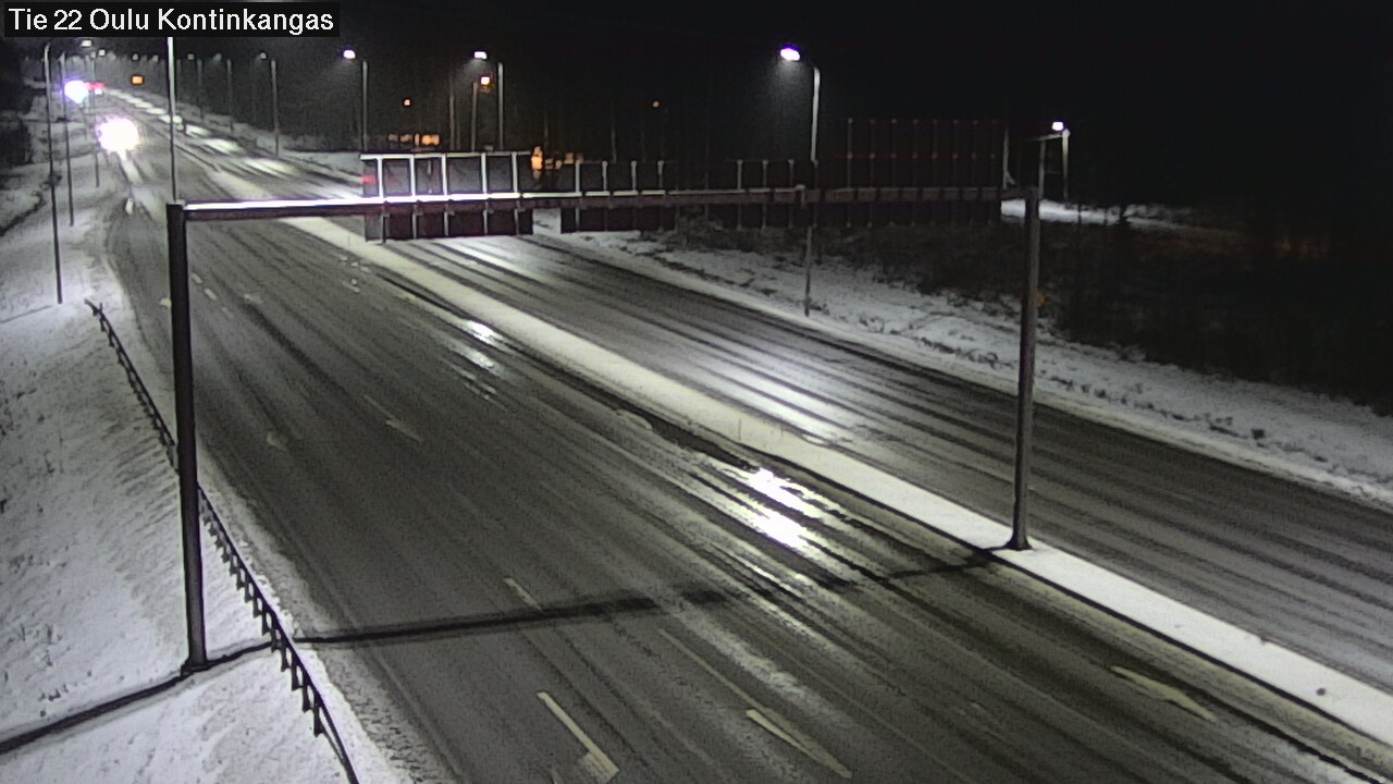Weather Camera Image Väg 22 Oulu Kaukovainio, Oulu, Pohjois-Pohjanmaa