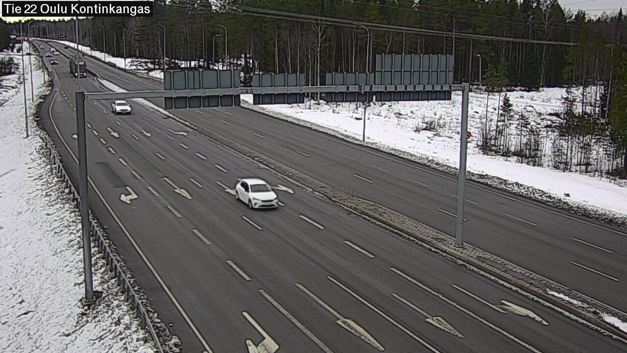 Weather Camera Image Väg 22 Oulu Kaukovainio, Oulu, Pohjois-Pohjanmaa