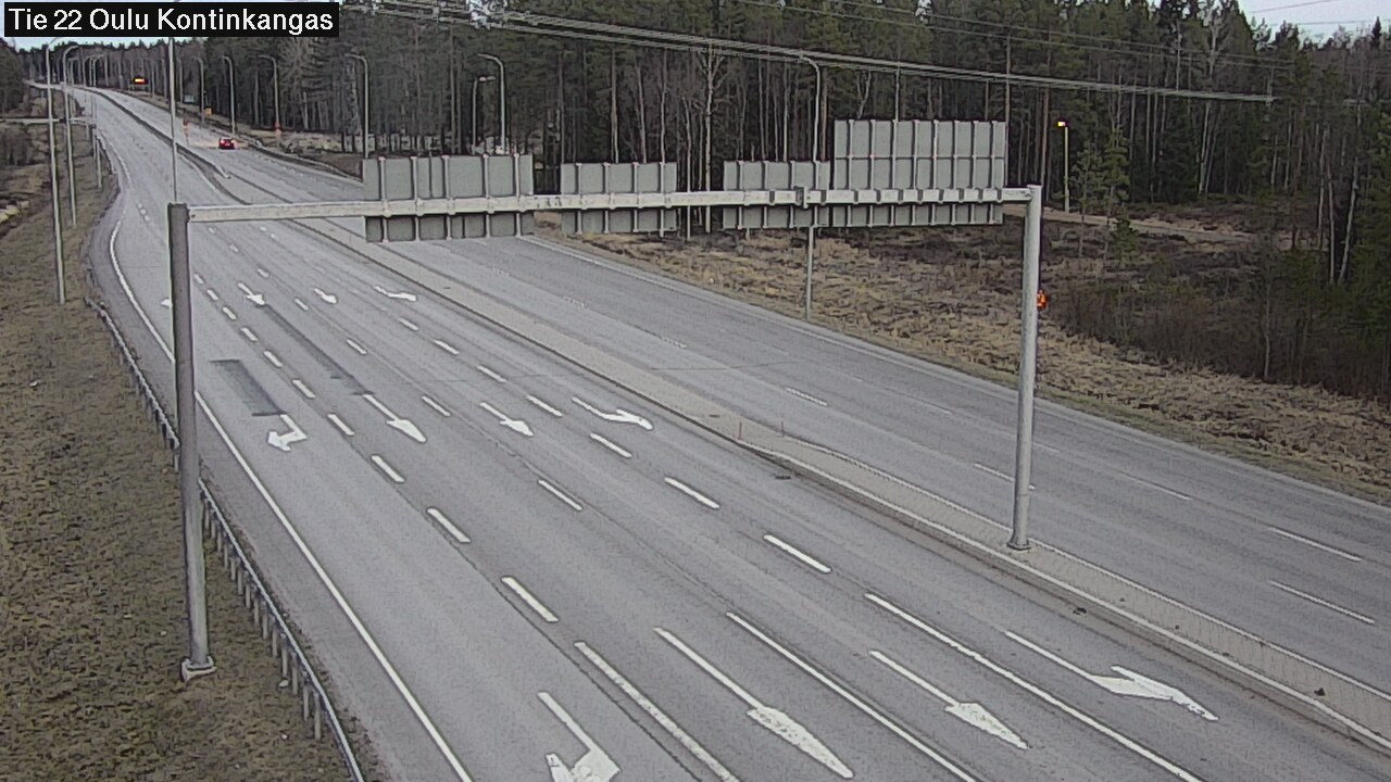 Weather Camera Image Väg 22 Oulu Kaukovainio, Oulu, Pohjois-Pohjanmaa
