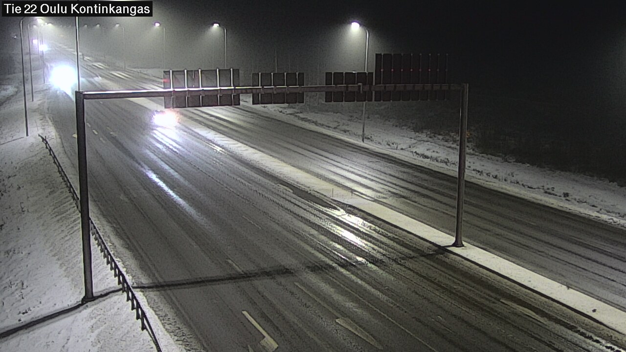 Weather Camera Image Väg 22 Oulu Kaukovainio, Oulu, Pohjois-Pohjanmaa