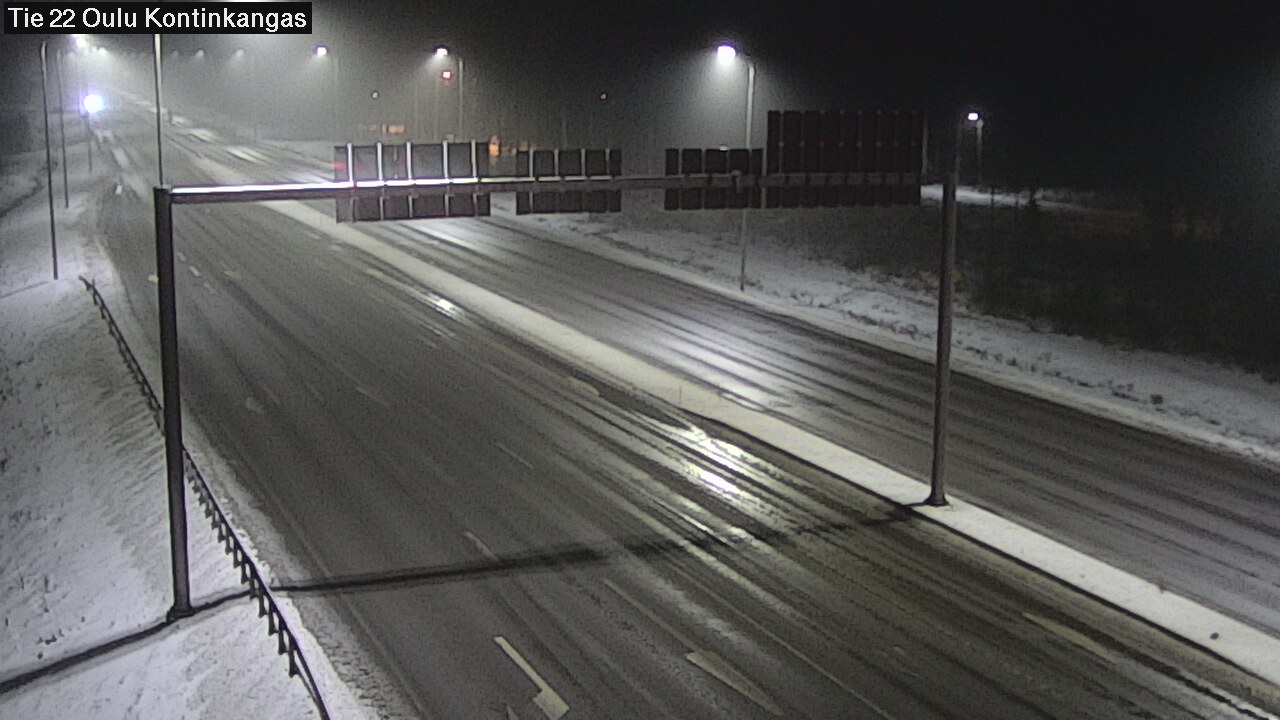 Weather Camera Image Väg 22 Oulu Kaukovainio, Oulu, Pohjois-Pohjanmaa