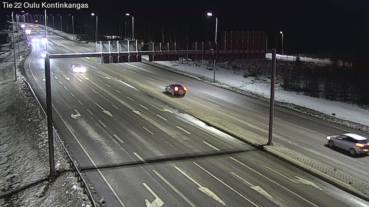 Weather Camera Image Väg 22 Oulu Kaukovainio, Oulu, Pohjois-Pohjanmaa