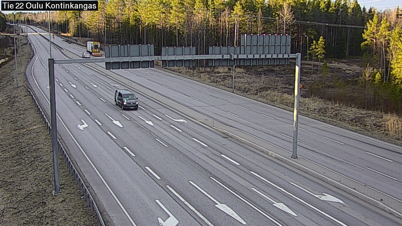 Weather Camera Image Väg 22 Oulu Kaukovainio, Oulu, Pohjois-Pohjanmaa