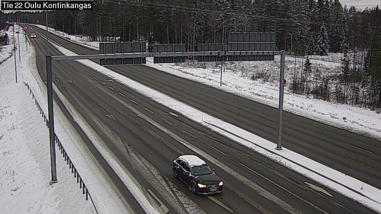 Weather Camera Image Väg 22 Oulu Kaukovainio, Oulu, Pohjois-Pohjanmaa