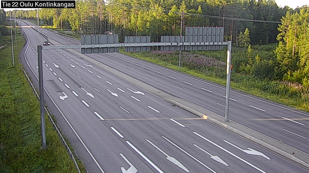Weather Camera Image Road 22 Oulu Kaukovainio, Oulu, Pohjois-Pohjanmaa