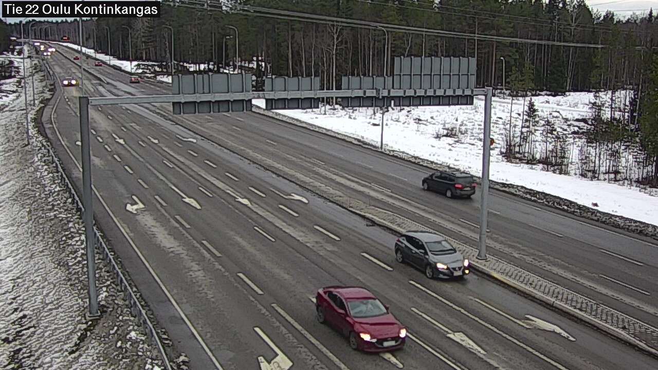Weather Camera Image Väg 22 Oulu Kaukovainio, Oulu, Pohjois-Pohjanmaa