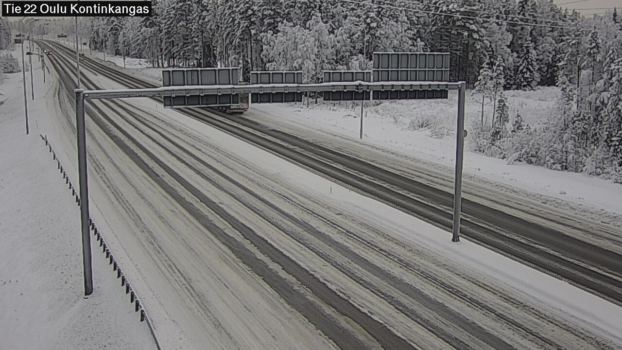 Weather Camera Image Road 22 Oulu Kaukovainio, Oulu, Pohjois-Pohjanmaa