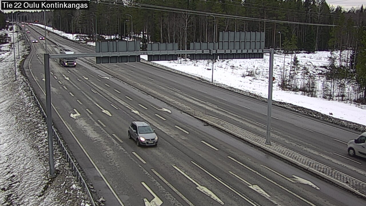 Weather Camera Image Väg 22 Oulu Kaukovainio, Oulu, Pohjois-Pohjanmaa