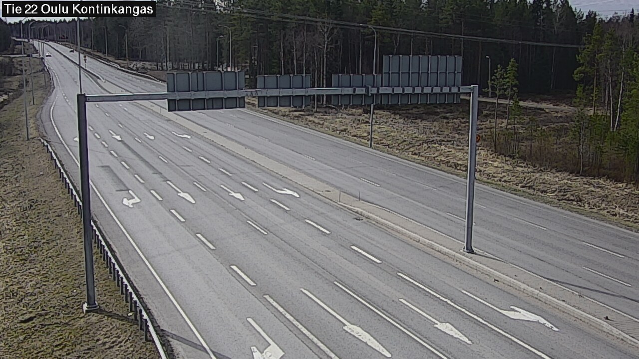 Weather Camera Image Road 22 Oulu Kaukovainio, Oulu, Pohjois-Pohjanmaa
