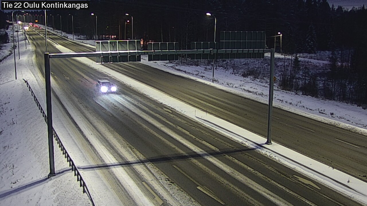 Weather Camera Image Väg 22 Oulu Kaukovainio, Oulu, Pohjois-Pohjanmaa