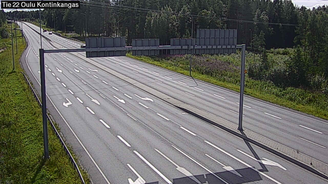 Weather Camera Image Väg 22 Oulu Kaukovainio, Oulu, Pohjois-Pohjanmaa
