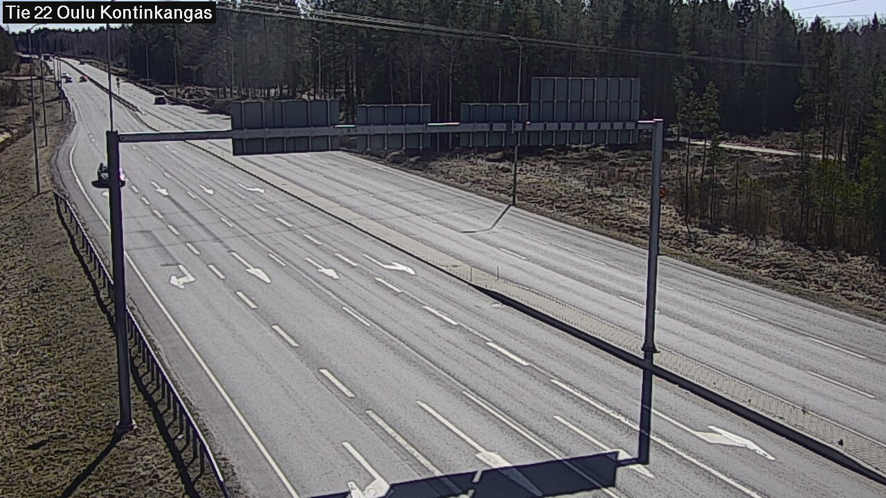 Weather Camera Image Väg 22 Oulu Kaukovainio, Oulu, Pohjois-Pohjanmaa