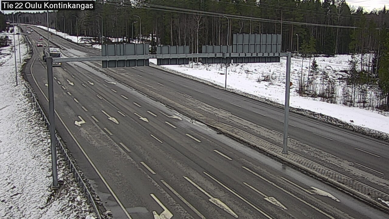 Weather Camera Image Road 22 Oulu Kaukovainio, Oulu, Pohjois-Pohjanmaa