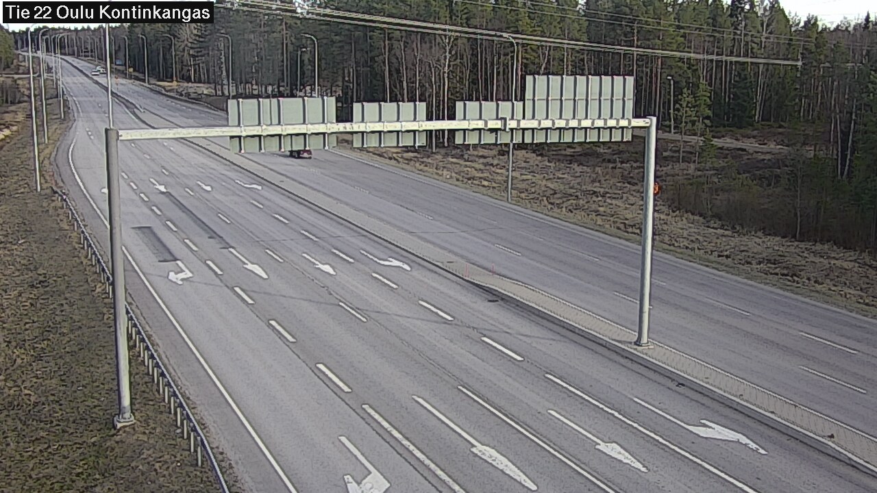 Weather Camera Image Väg 22 Oulu Kaukovainio, Oulu, Pohjois-Pohjanmaa