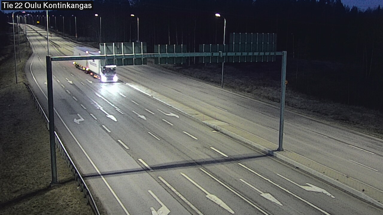 Weather Camera Image Väg 22 Oulu Kaukovainio, Oulu, Pohjois-Pohjanmaa