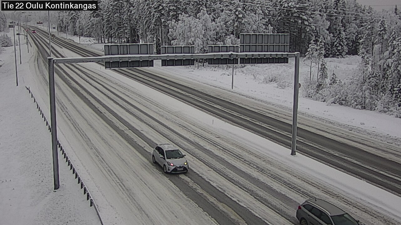 Weather Camera Image Road 22 Oulu Kaukovainio, Oulu, Pohjois-Pohjanmaa