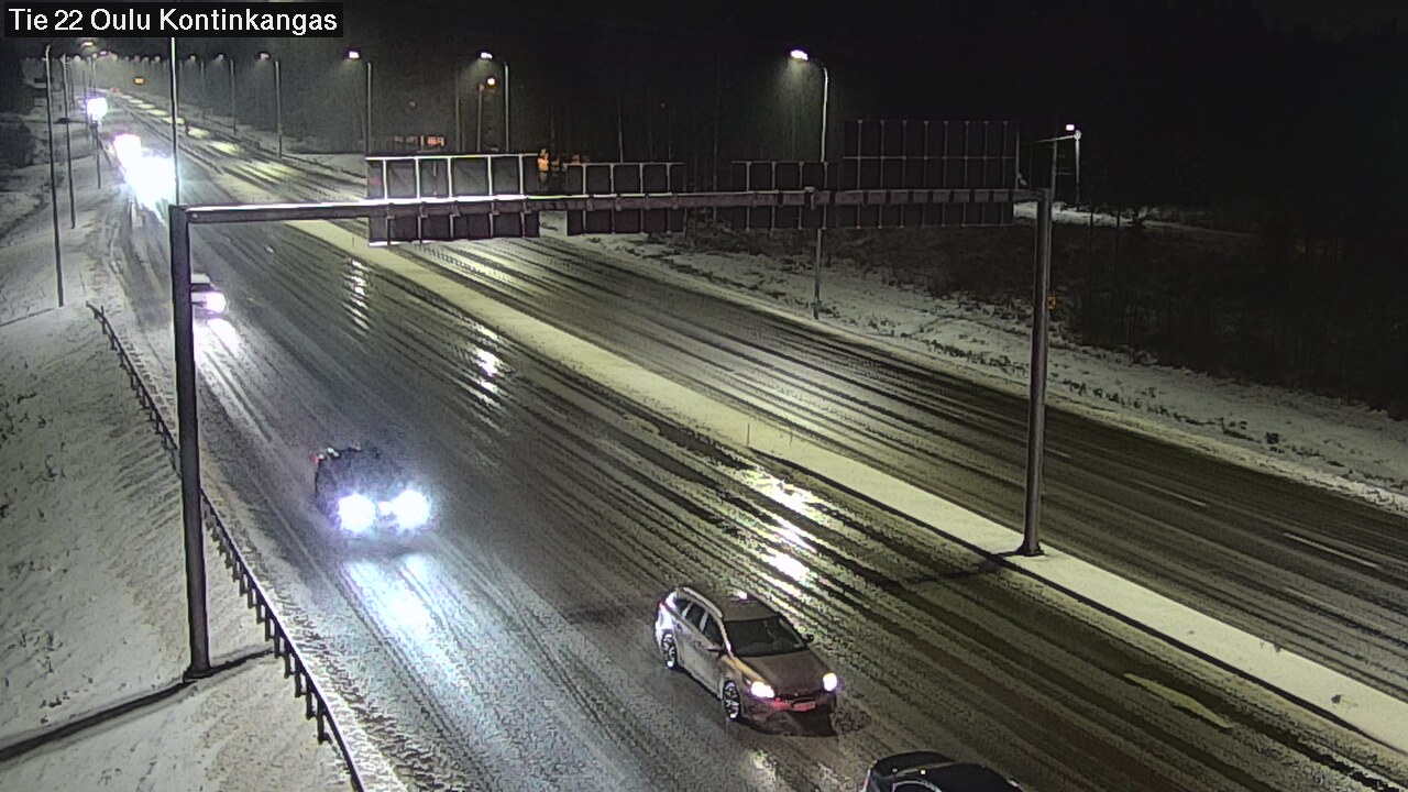 Weather Camera Image Väg 22 Oulu Kaukovainio, Oulu, Pohjois-Pohjanmaa