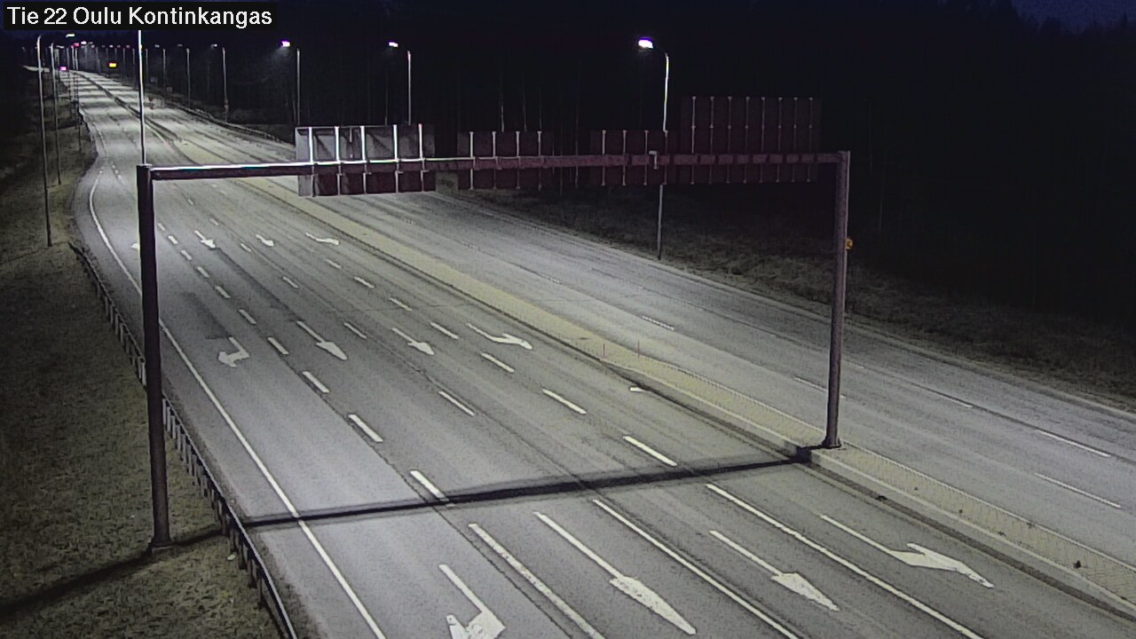 Weather Camera Image Väg 22 Oulu Kaukovainio, Oulu, Pohjois-Pohjanmaa