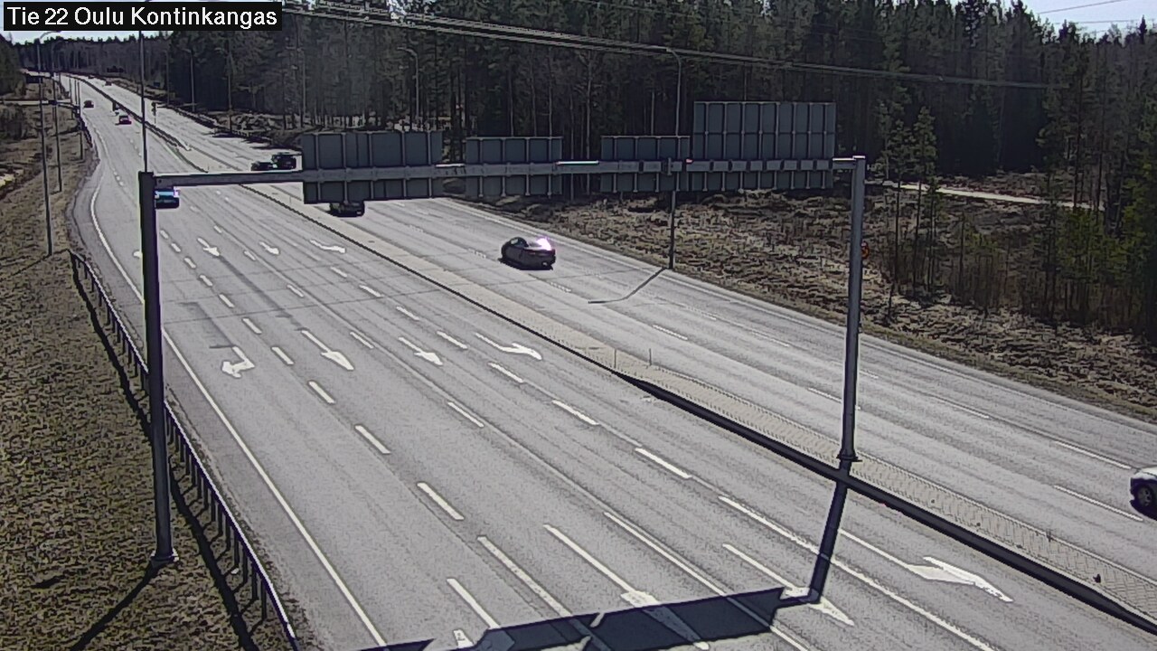 Weather Camera Image Väg 22 Oulu Kaukovainio, Oulu, Pohjois-Pohjanmaa