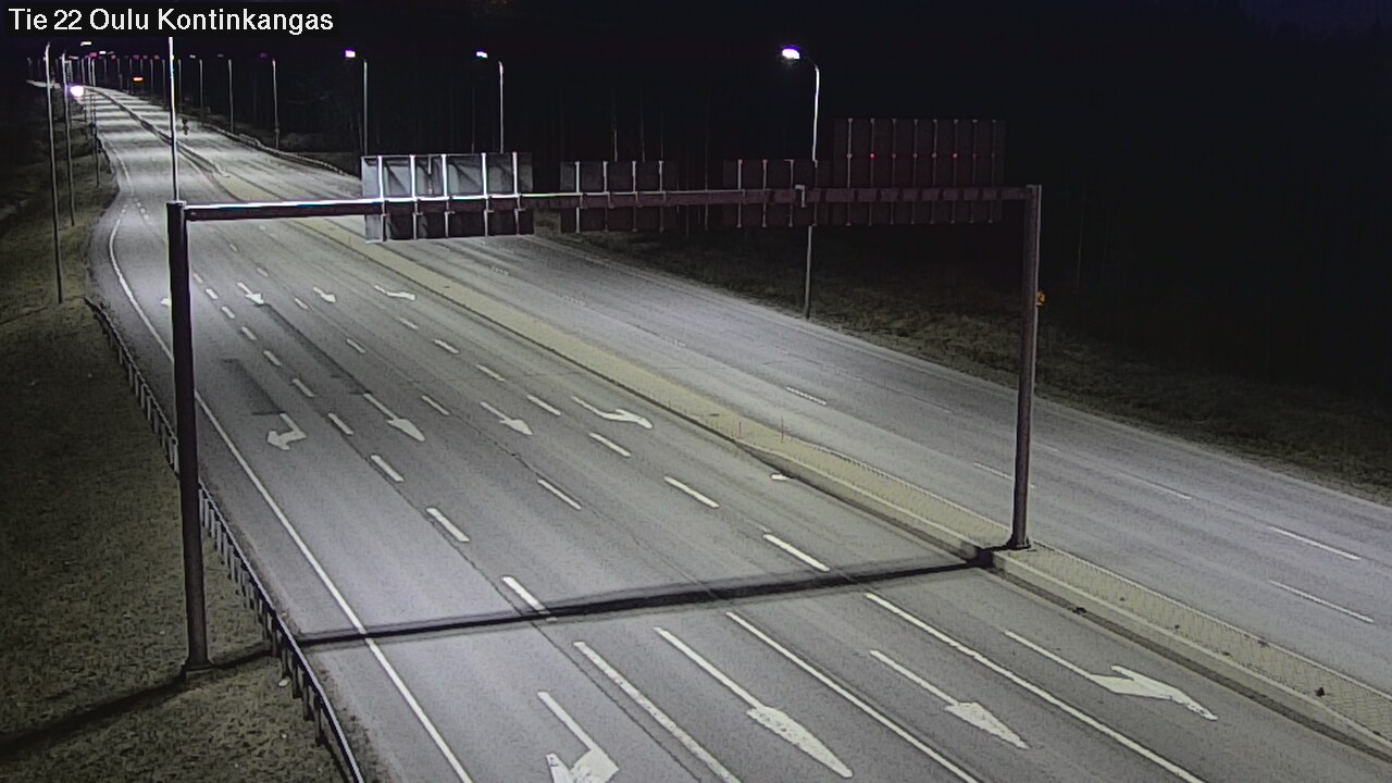 Weather Camera Image Väg 22 Oulu Kaukovainio, Oulu, Pohjois-Pohjanmaa
