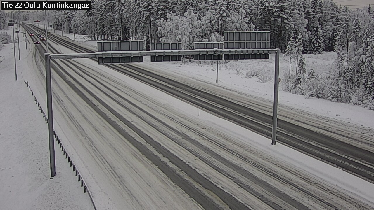 Weather Camera Image Road 22 Oulu Kaukovainio, Oulu, Pohjois-Pohjanmaa
