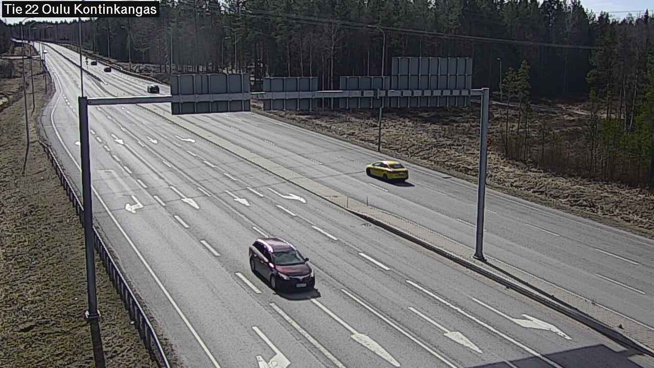 Weather Camera Image Väg 22 Oulu Kaukovainio, Oulu, Pohjois-Pohjanmaa