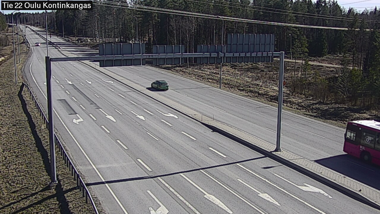 Weather Camera Image Väg 22 Oulu Kaukovainio, Oulu, Pohjois-Pohjanmaa