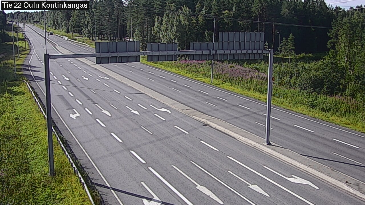 Weather Camera Image Väg 22 Oulu Kaukovainio, Oulu, Pohjois-Pohjanmaa