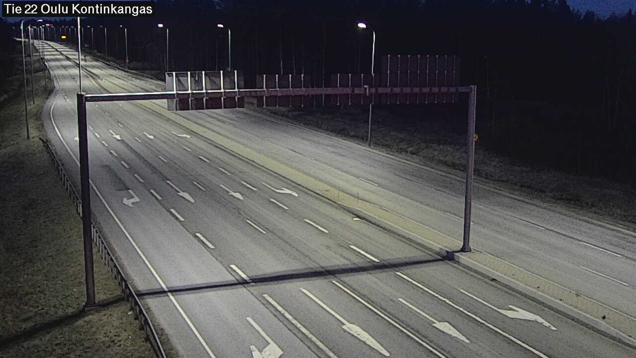 Weather Camera Image Väg 22 Oulu Kaukovainio, Oulu, Pohjois-Pohjanmaa
