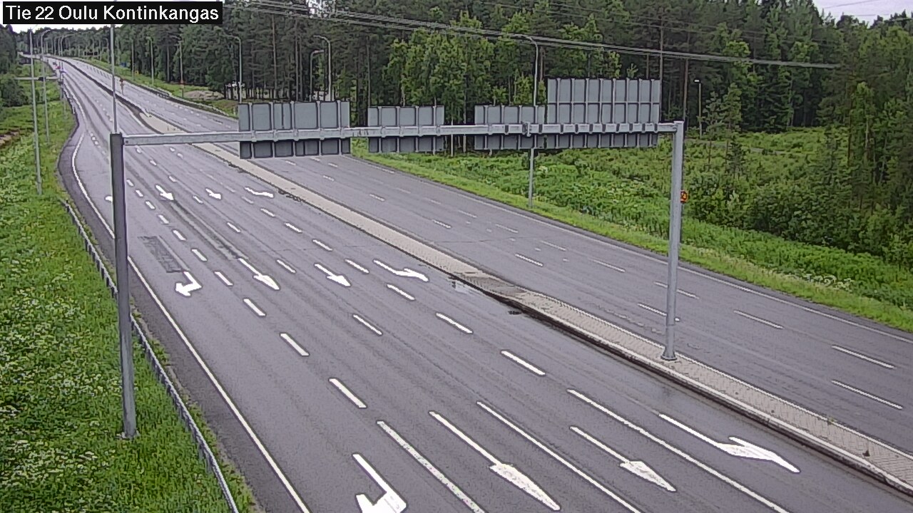 Weather Camera Image Road 22 Oulu Kaukovainio, Oulu, Pohjois-Pohjanmaa