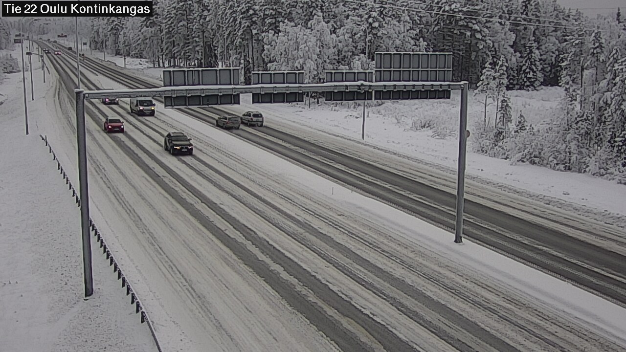Weather Camera Image Road 22 Oulu Kaukovainio, Oulu, Pohjois-Pohjanmaa