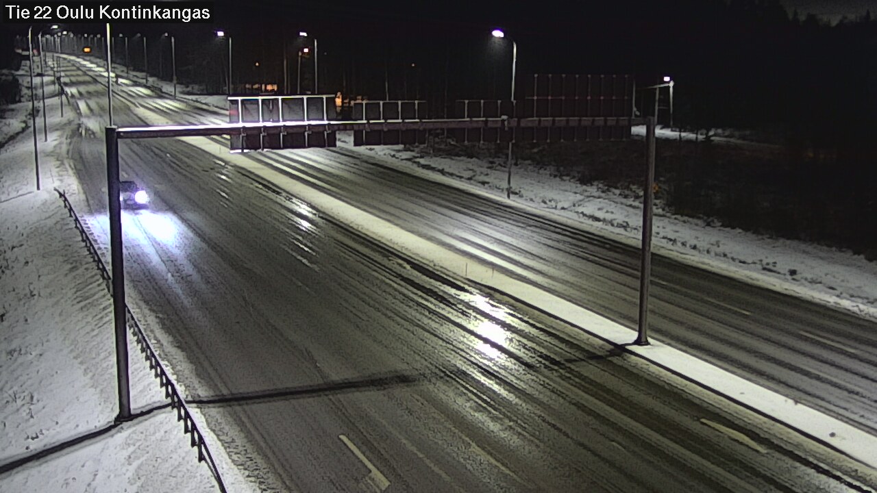 Weather Camera Image Väg 22 Oulu Kaukovainio, Oulu, Pohjois-Pohjanmaa