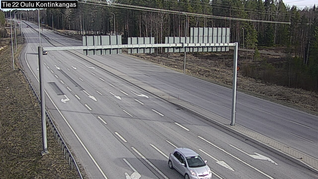 Weather Camera Image Väg 22 Oulu Kaukovainio, Oulu, Pohjois-Pohjanmaa
