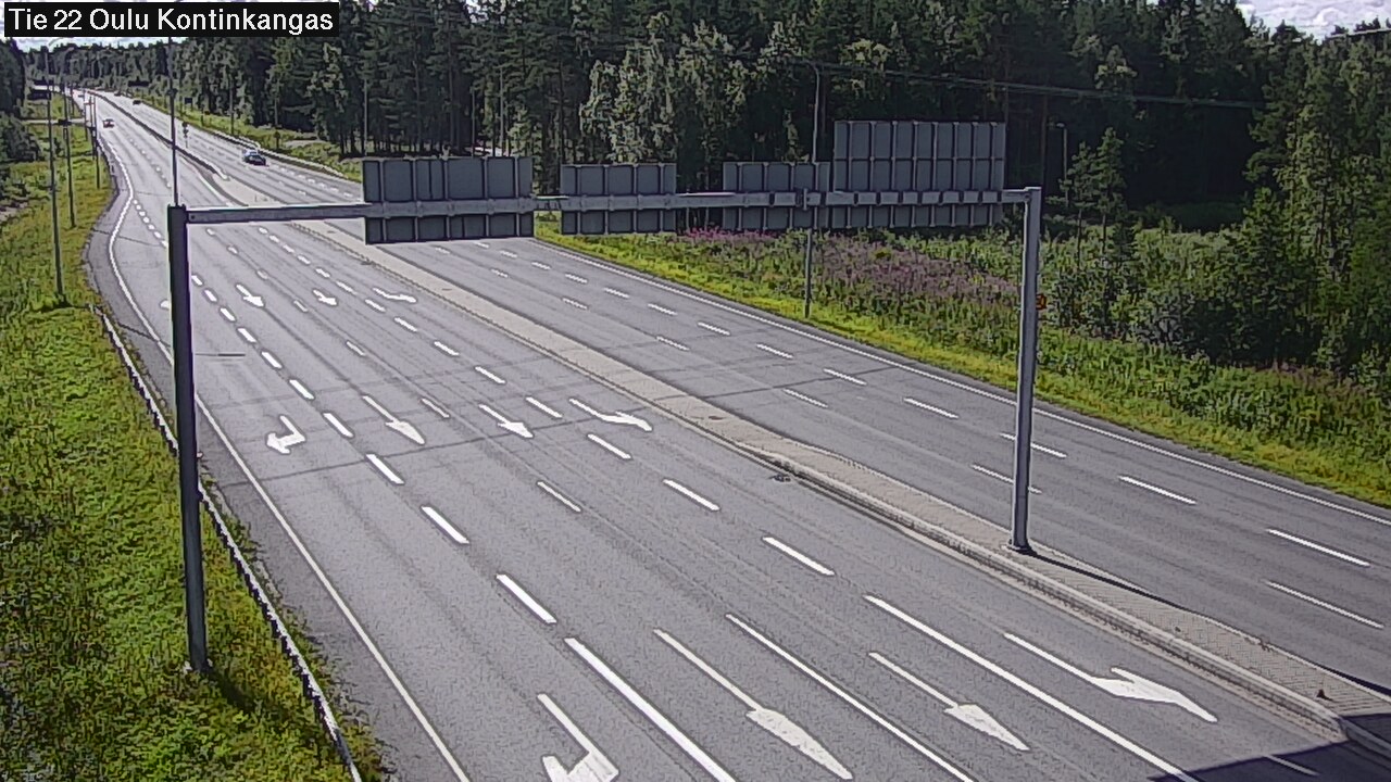 Weather Camera Image Väg 22 Oulu Kaukovainio, Oulu, Pohjois-Pohjanmaa
