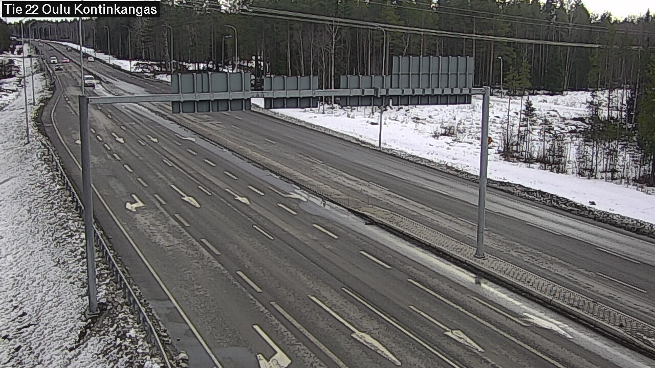 Weather Camera Image Road 22 Oulu Kaukovainio, Oulu, Pohjois-Pohjanmaa